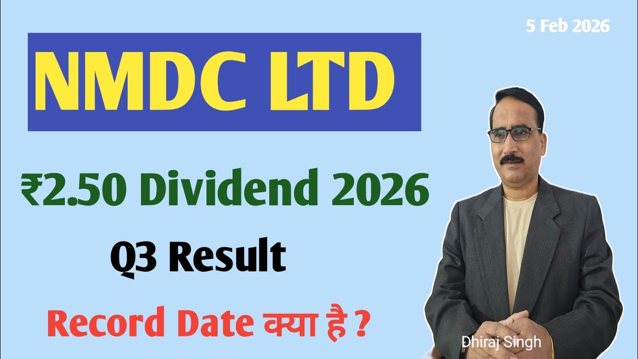 NMDC Stock News | NMDC ₹2.50 Dividend and Q3 Results 2026 | NMDC Share Latest News Today 