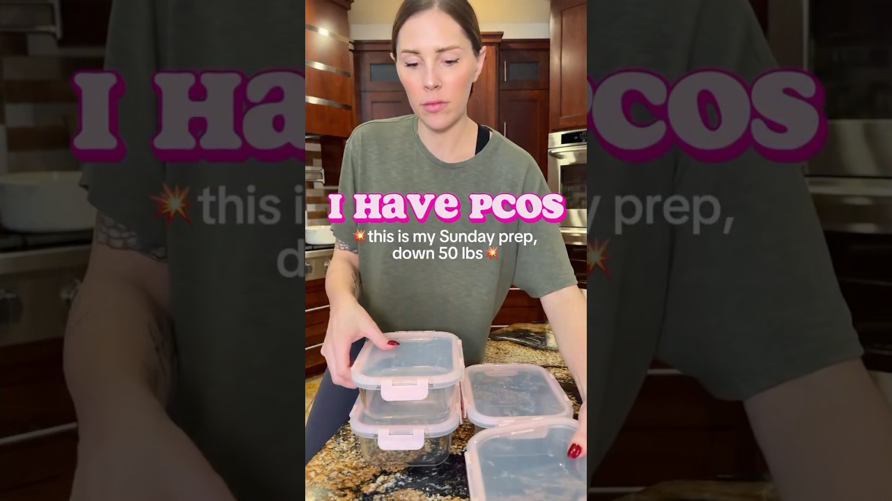 🍽️ PCOS Meal Prep with Me! A registered dietitian! 🩷