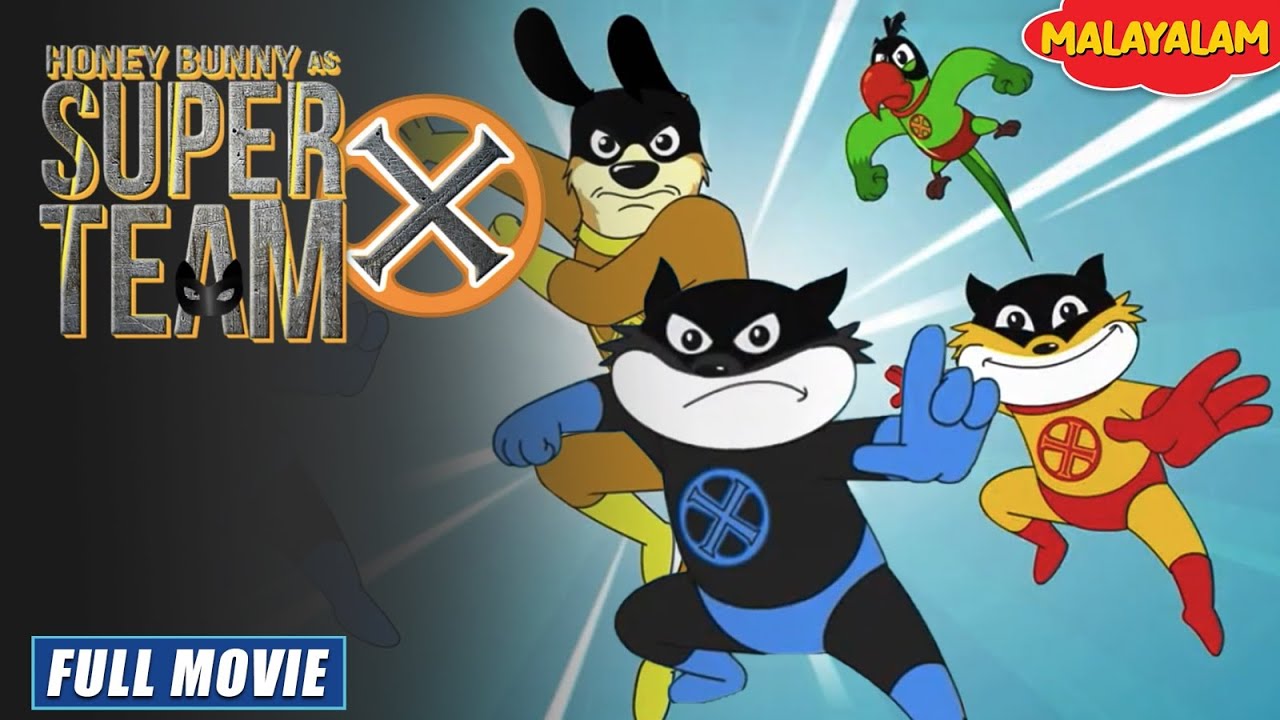 Honey Bunny As Super Team X | New Movie in Malayalam | Kids Cartoon | YO Kids Malayalam