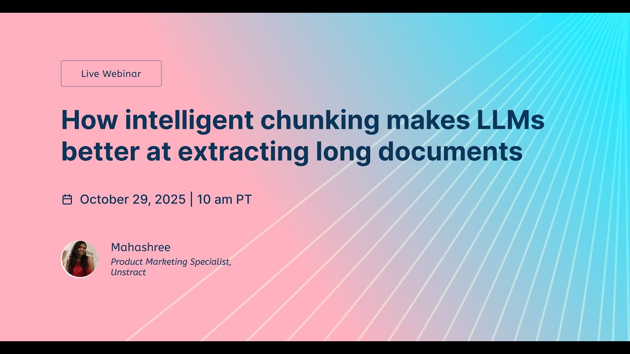 How intelligent chunking makes LLMs better at extracting long documents