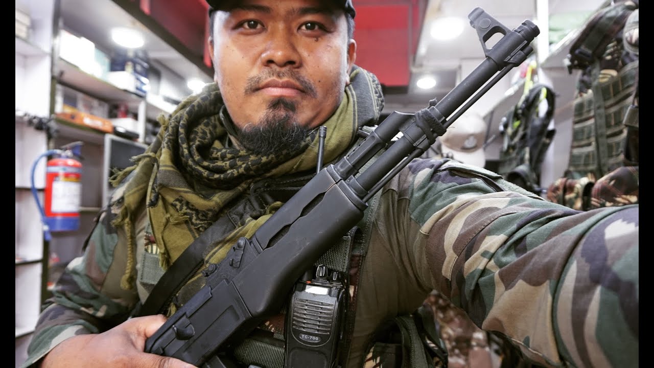 Military Gears, guns & bulletproof vests..