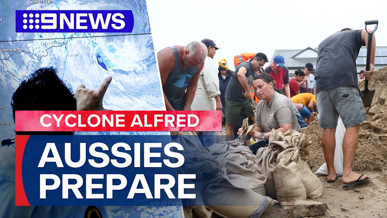 Cyclone Alfred: Millions in race against time to prepare before cyclone hits | 9 News Australia