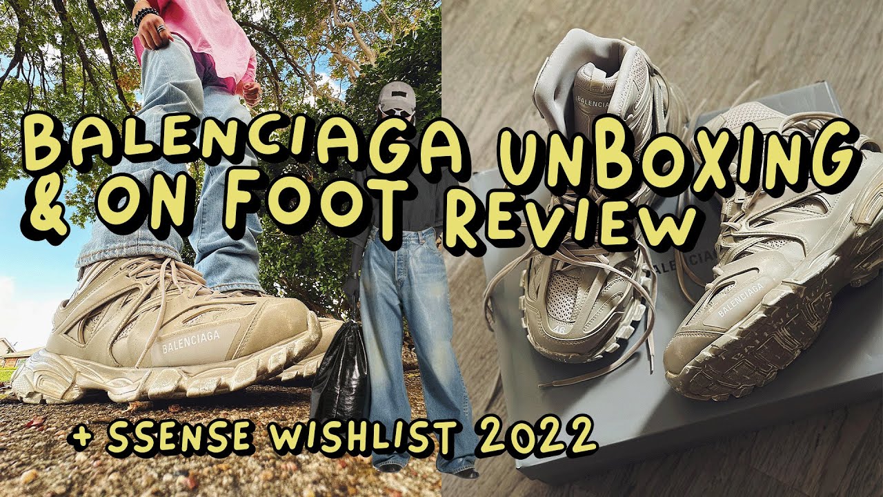 balenciaga track hike unboxing and review