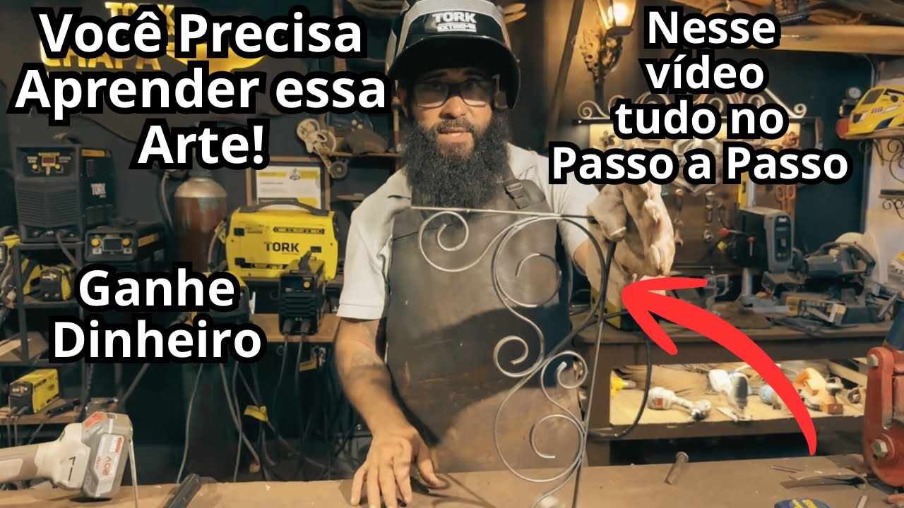 A peça que você vai iniciar  na serralheria Artística ganhe dinheiro 