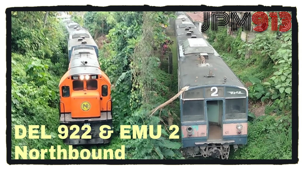 San Pablo to Calamba Northbound Train | DEL922 hauling EMU 02 arriving Los Baños Station