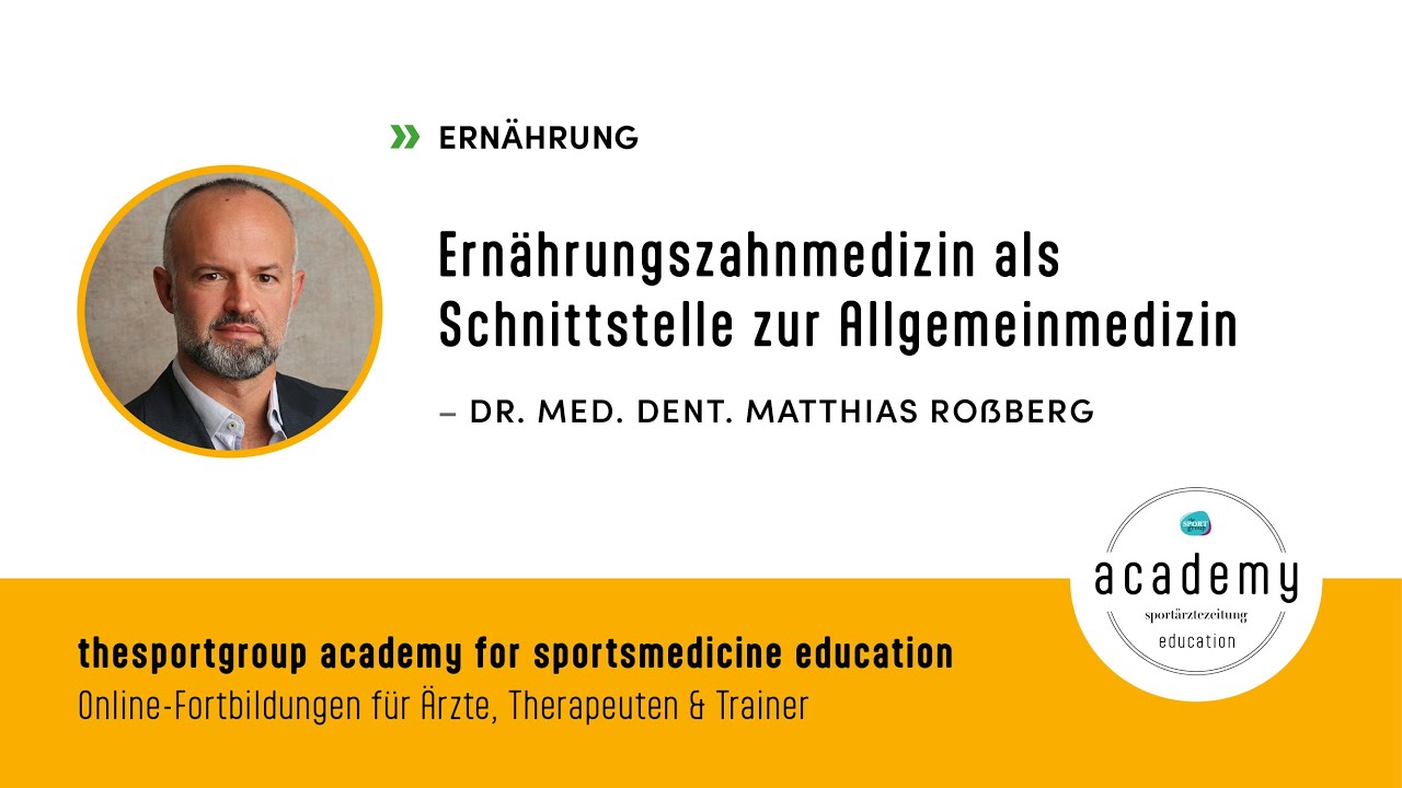 Ernährungszahnmedizin als Schnittstelle zur Allgemeinmedizin