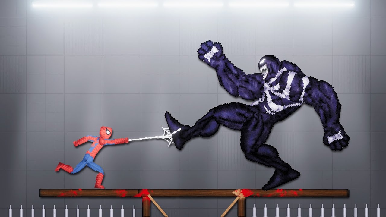 Spider Man 2025 vs Venom 2025 on Deadly Battle Wrestling Spike Pit Arena