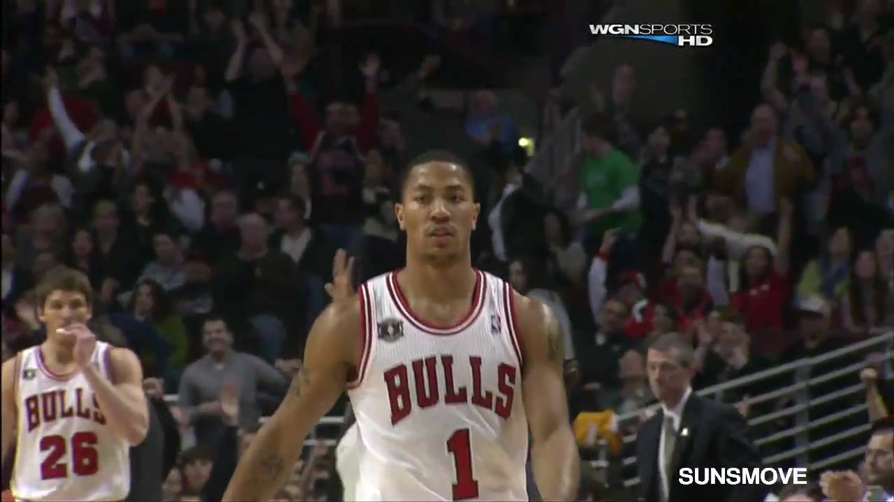 03-12-2011 Derrick Rose 26 Points Highlights vs Utah Jazz - (17 Pts. in 1st Qtr., 4 ast.)