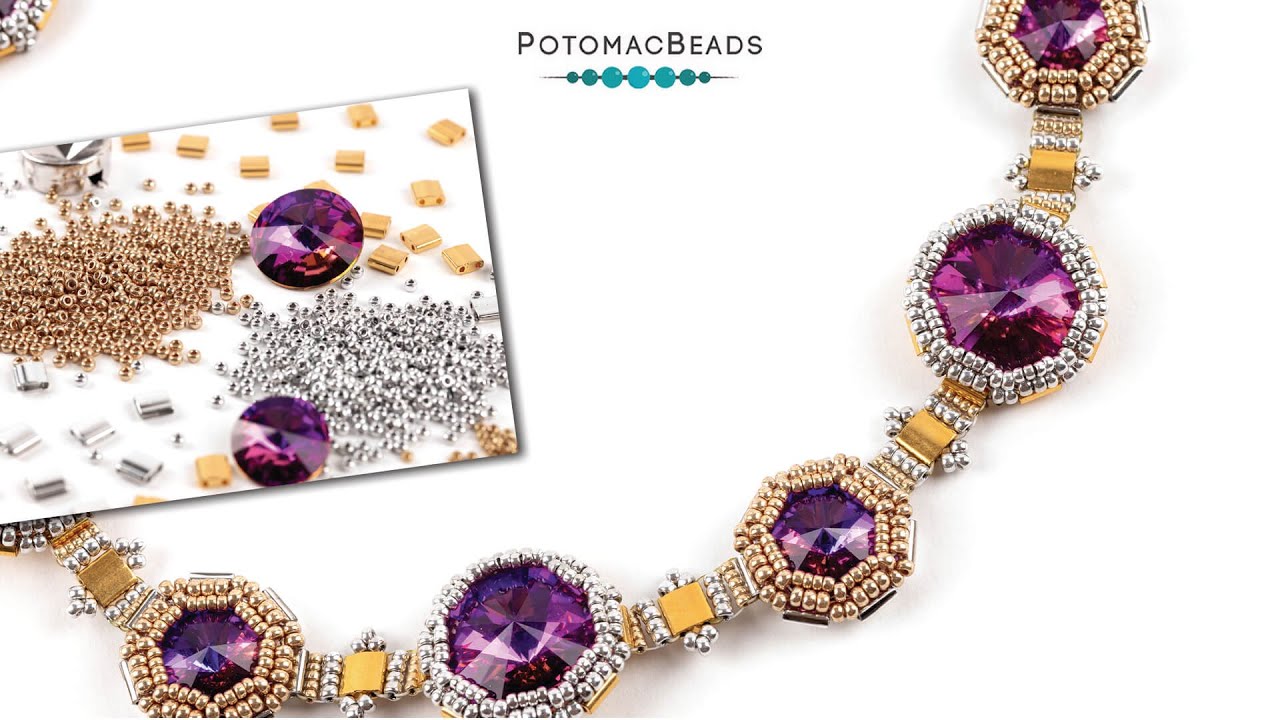 Sphinx Crystal Necklace - DIY Jewelry Making Tutorial by PotomacBeads