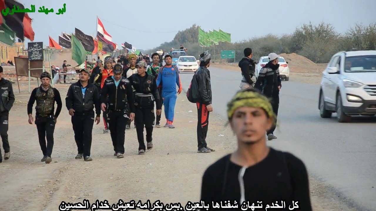 خدام الحسين في ناحية الفجر يستقبلون زوار ابو السجاد عليه السلام 20 / 11 / 2015