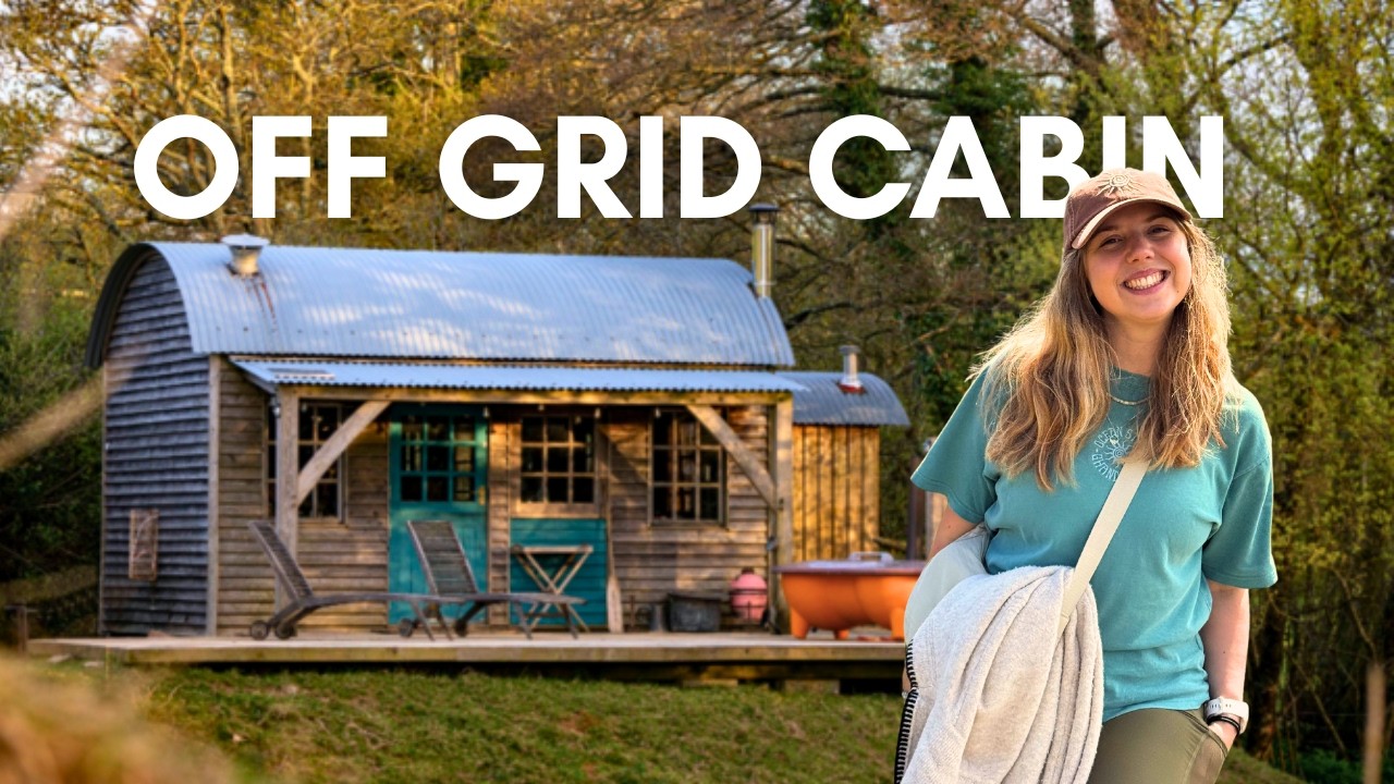 We stayed in an off-grid cabin in Devon (romantic weekend getaway)