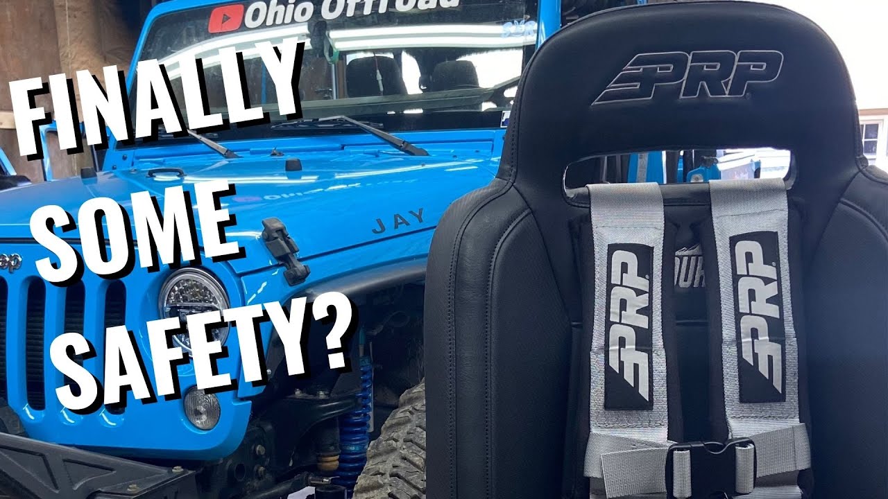 WE GOT SOME NEW PRP SEATS AND HARNESS. And install them on our Jeep Wrangler JKU.