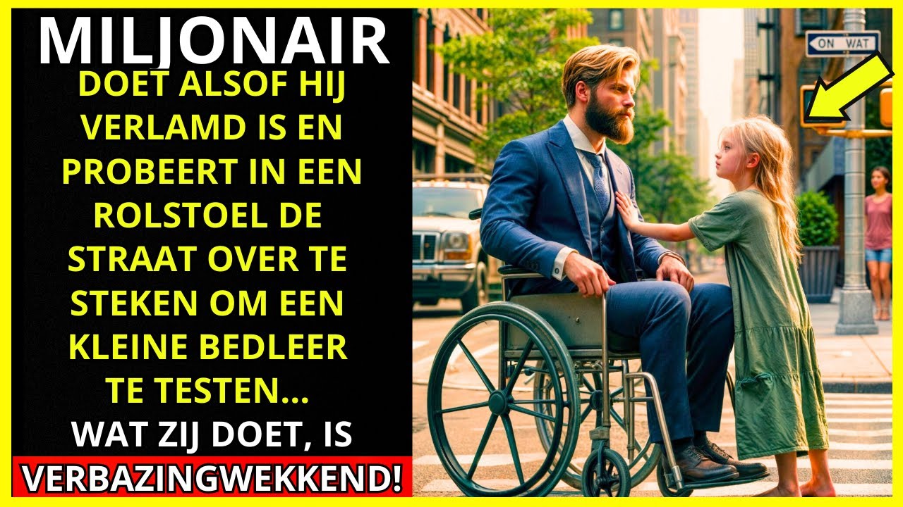 MILJONAIR DOET ALSOF HIJ VERLAMD IS OM HET KLEINE BEDELAARTJE TE TESTEN... WAT ZE DOET IS VERBAZEND!