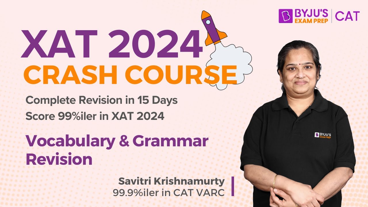 XAT 2024 | XAT Vocabulary & Grammar Revision | XAT Verbal Ability & Logical Reasoning #xat #xat2024