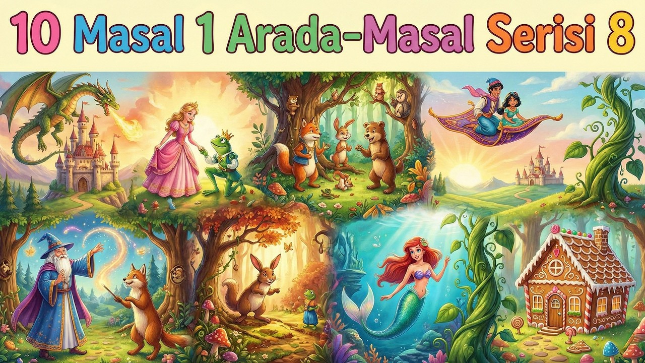 10 Uyku Masalı Bir Arada - 8 | Kesintisiz Türkçe Masal Dinle #masal #masaldinle  #masalzamanı  #uyku