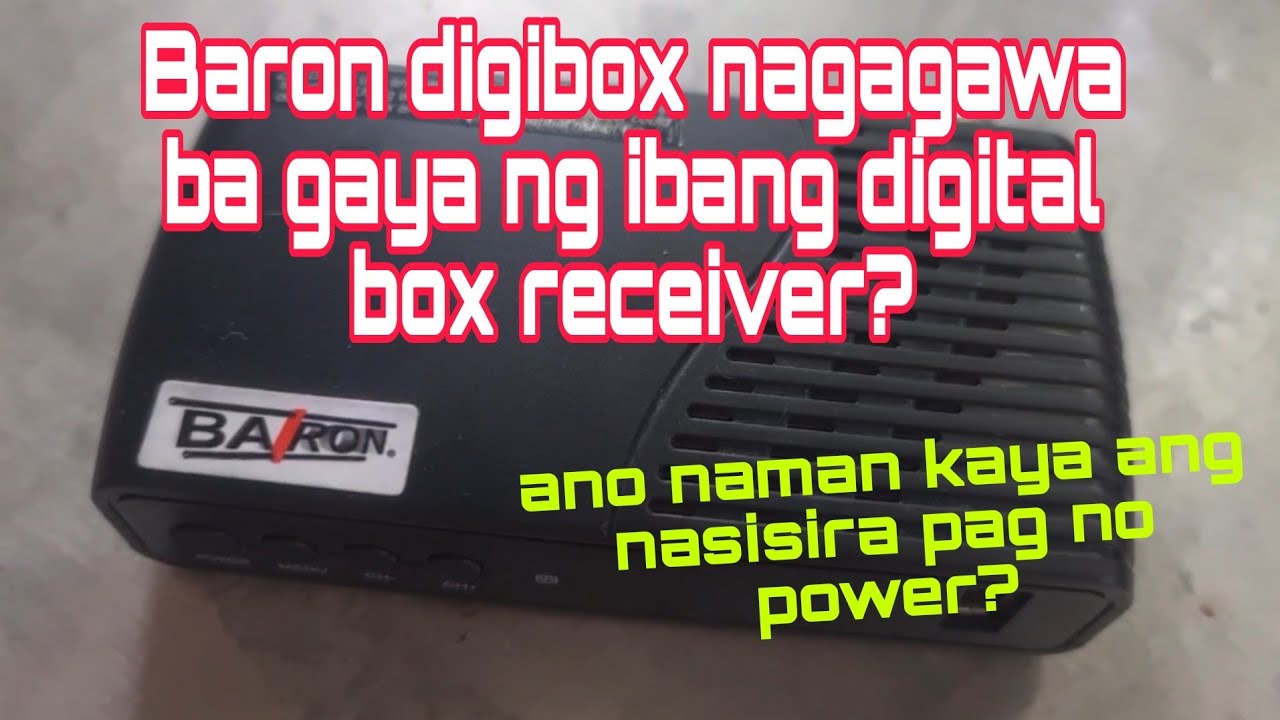 HOW TO REPAIR NO POWER BARON DIGIBOX