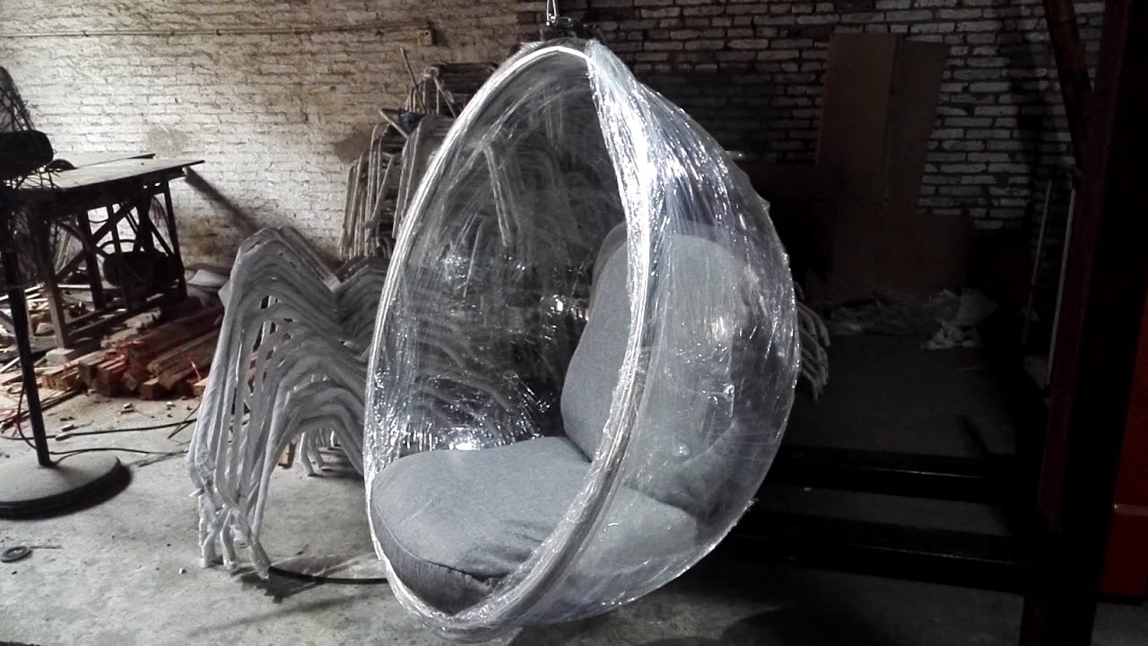 acrylic hanging bubble chair