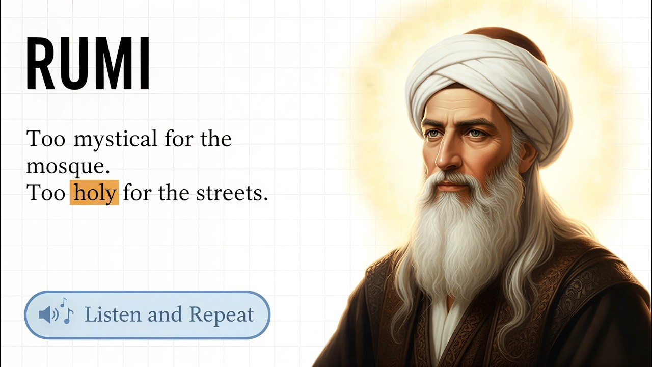 RUMI | Learn English through Biography | English Shadowing Story for Confident Speaking