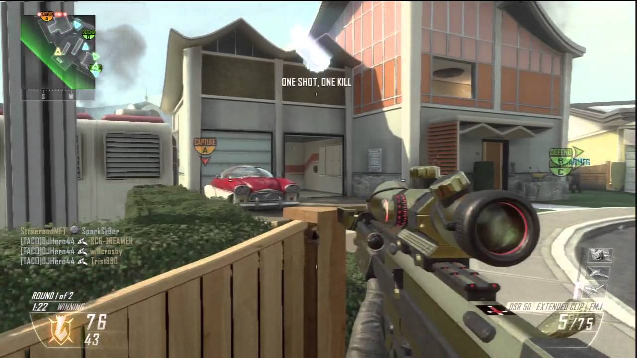 GOLD DSR 50 GAMEPLAY BLACK OPS 2 NUKETOWN