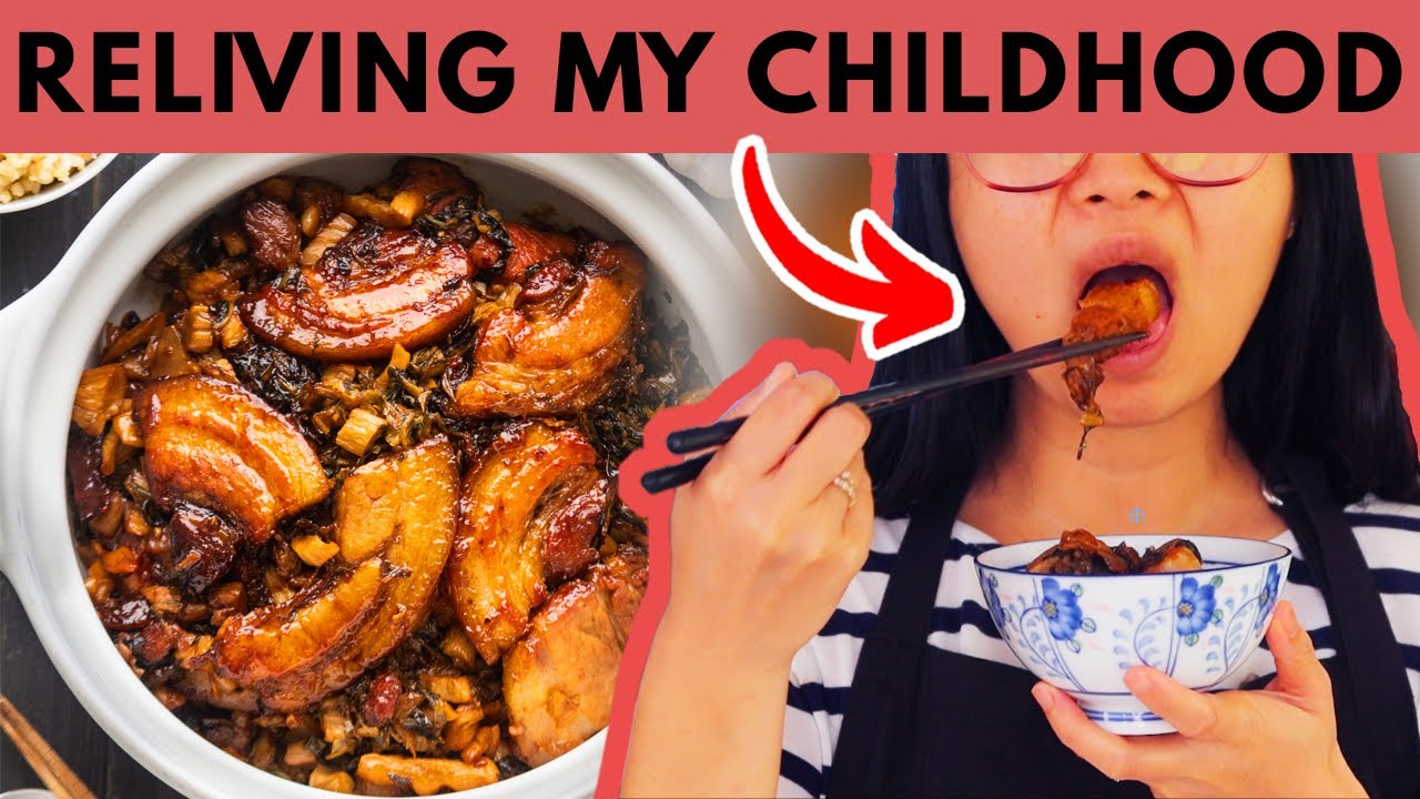 I RECREATED Ma Ma's Braised Pork Belly With Preserved Mustard Greens To Taste Home! 👵❤️👩