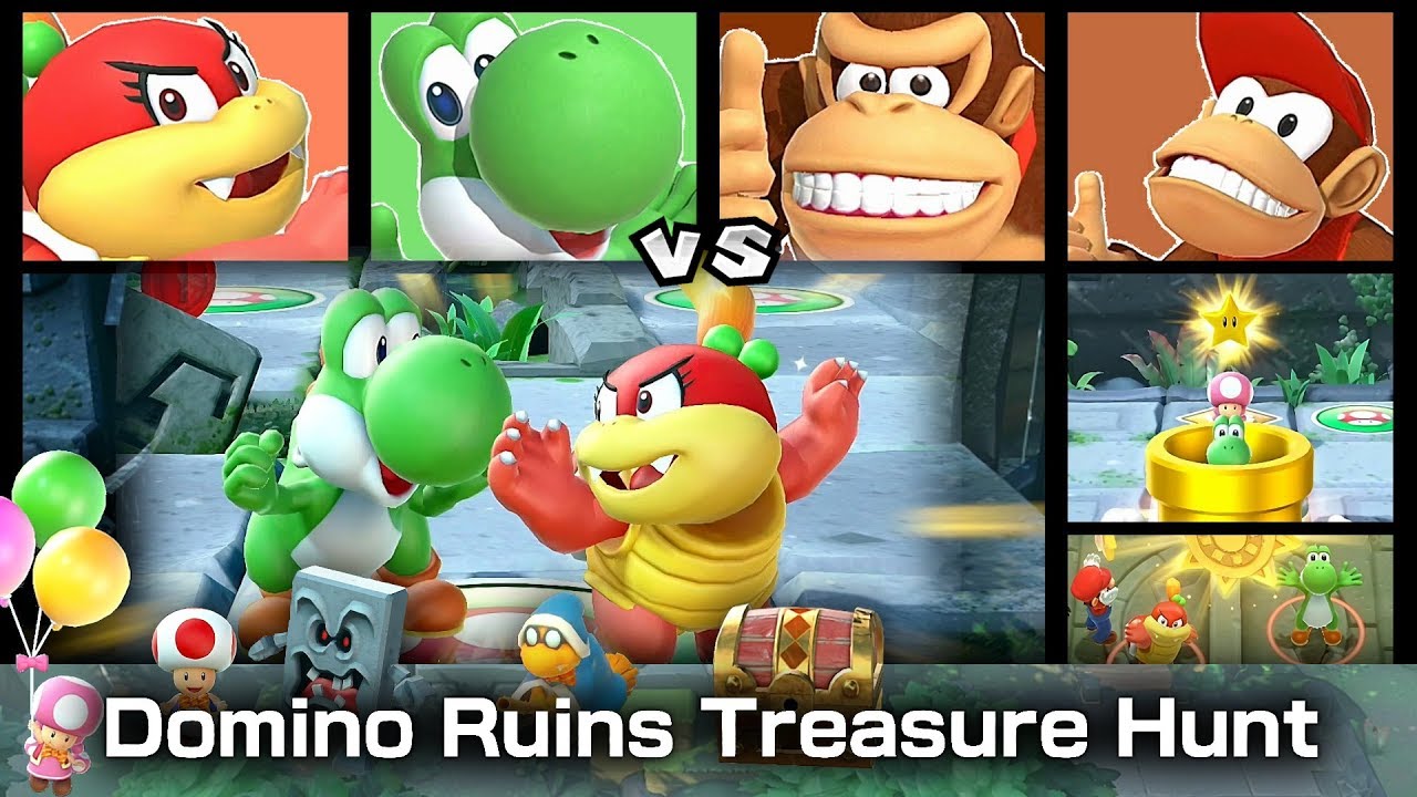 Super Mario Party Pom Pom and Yoshi vs Diddy Kong and Donkey Kong #35