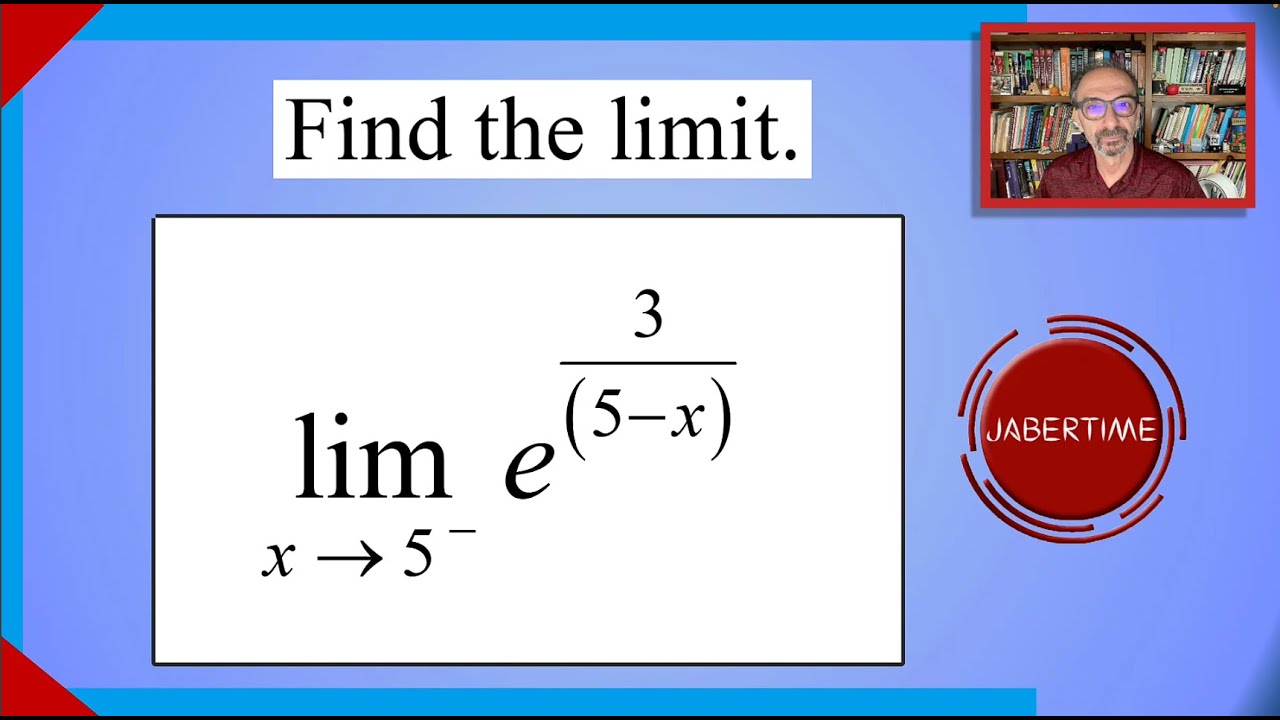 Limit e to  3/(5 - x) as x approaches 5 from the left