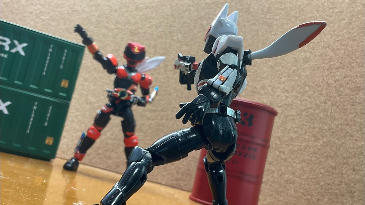 #コマ撮り　真紅の挑戦者　仮面ライダーレオーン！！