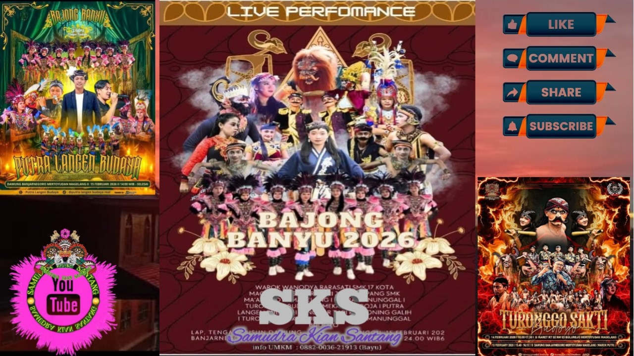 🛑Live Streaming Pentas Seni Bajong Banyu ,Menampilkan berbagai kesenian di Dusun Dawung Banjarnegoro