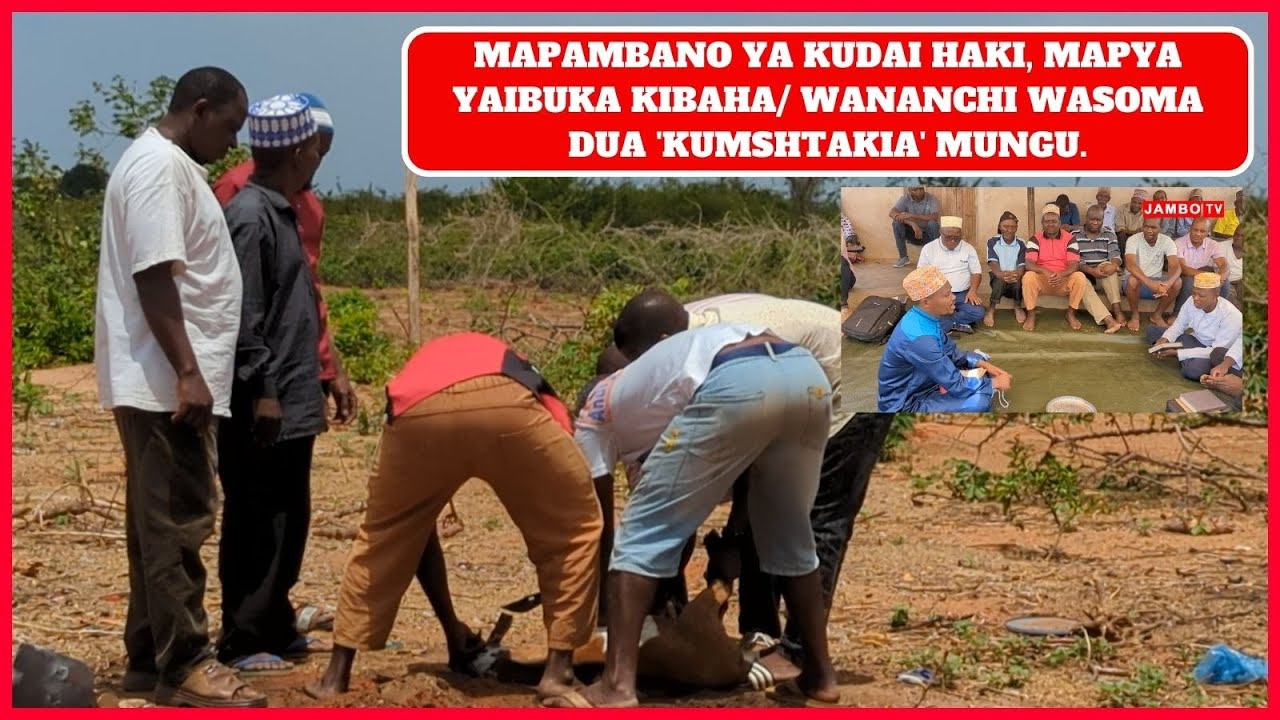 MAPAMBANO YA KUDAI HAKI, MAPYA YAIBUKA KIBAHA/ WANANCHI WASOMA DUA 'KUMSHTAKIA' MUNGU.