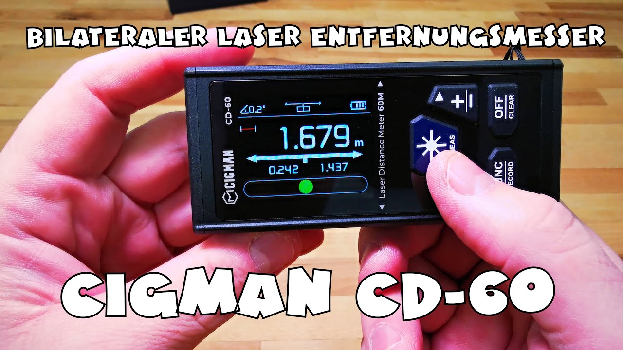 CIGMAN CD-60 bilateraler Laserentfernungsmesser 120m