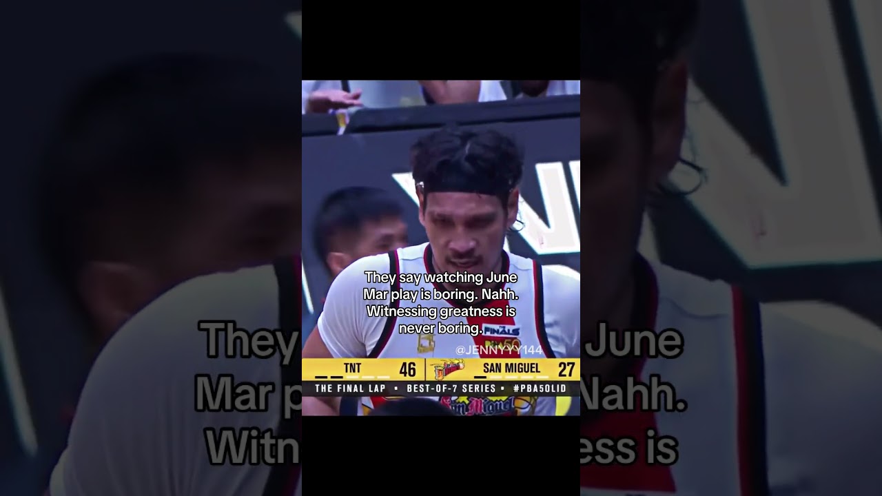 Loss or win, his heart is always on the court. June Mar pours in 24 points for SMB. 