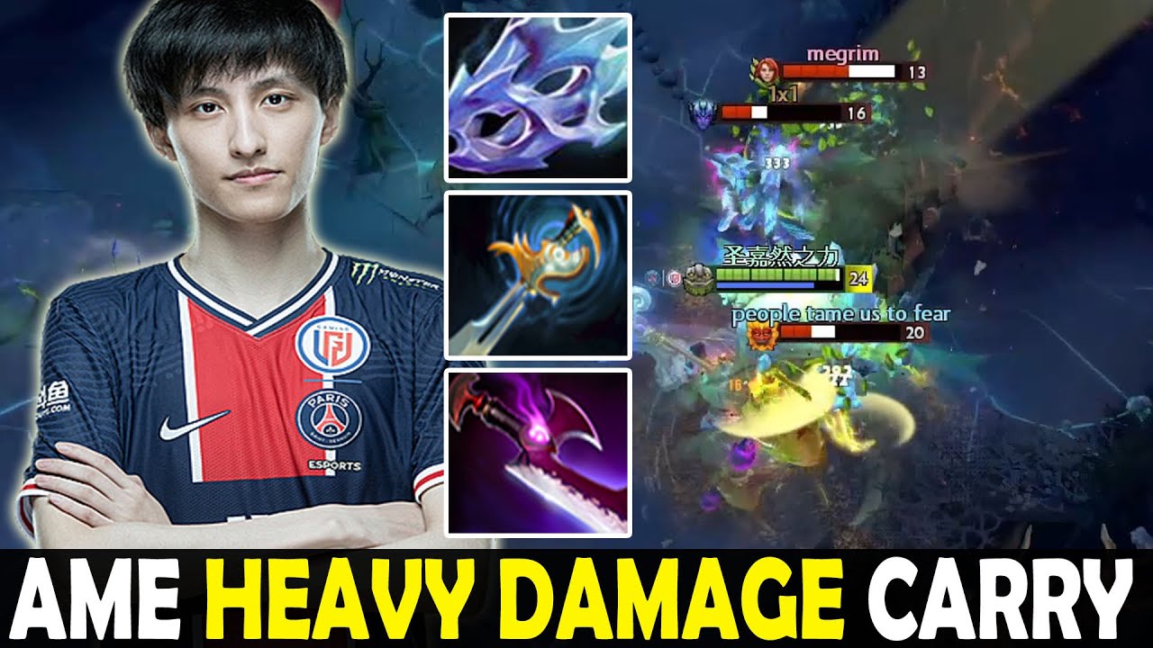 AME TINY HEAVY DAMAGE CARRY vs XINQ | DOTA 2 Gameplay