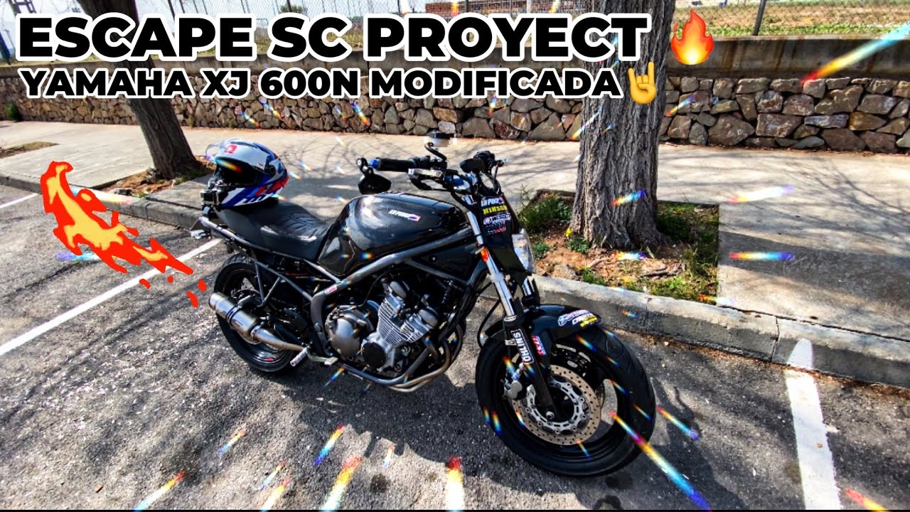 Escape SC PROJECT 🔥 Yamaha XJ600 N Modificada 💥 #exhaust #escape #yamaha #custom