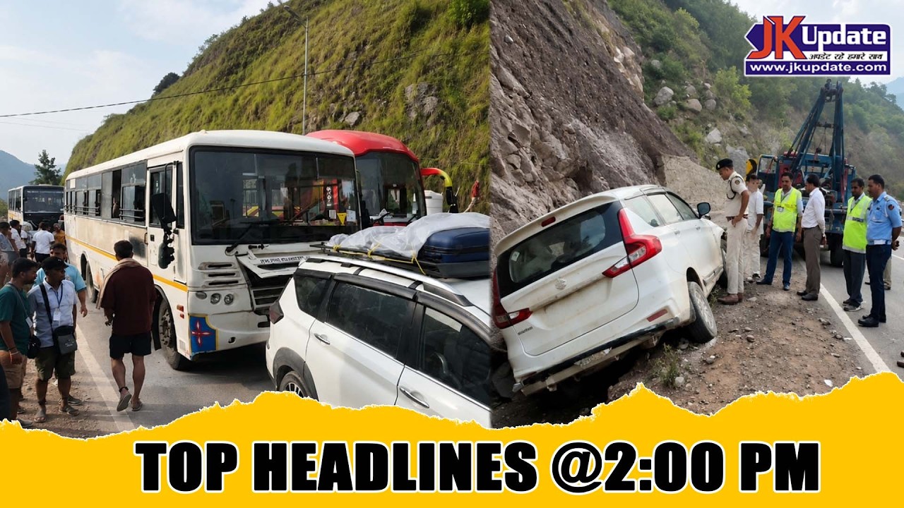 JKupdate Top Headlines @ 2 PM 13 July 2026