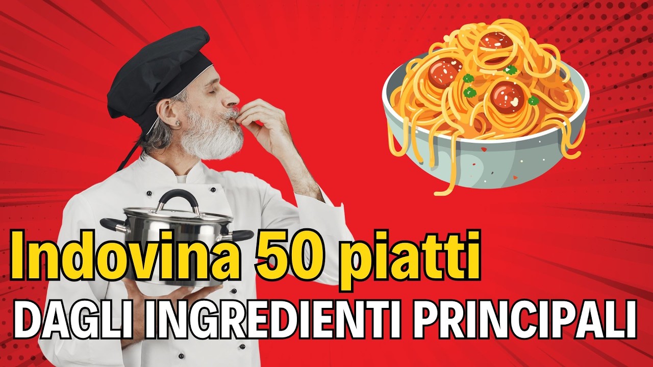 Indovina il PIATTO ITALIANO dagli Ingredienti! 🍝 50 Sfide in 5 Secondi!