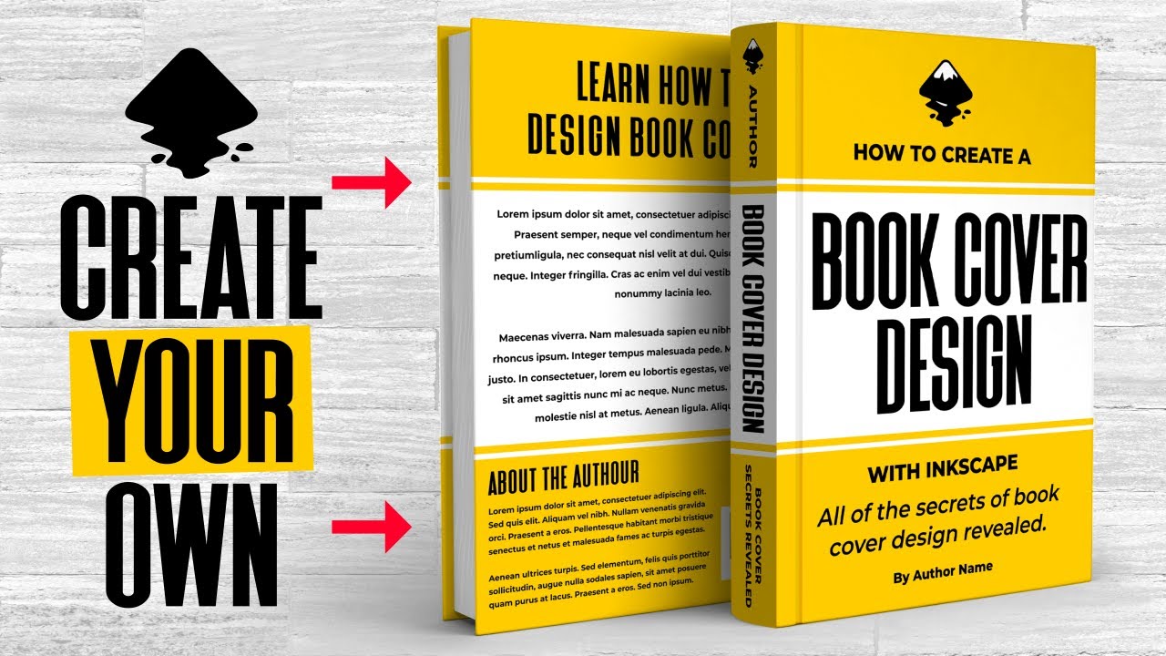 How To Design Book Covers for Print with Inkscape