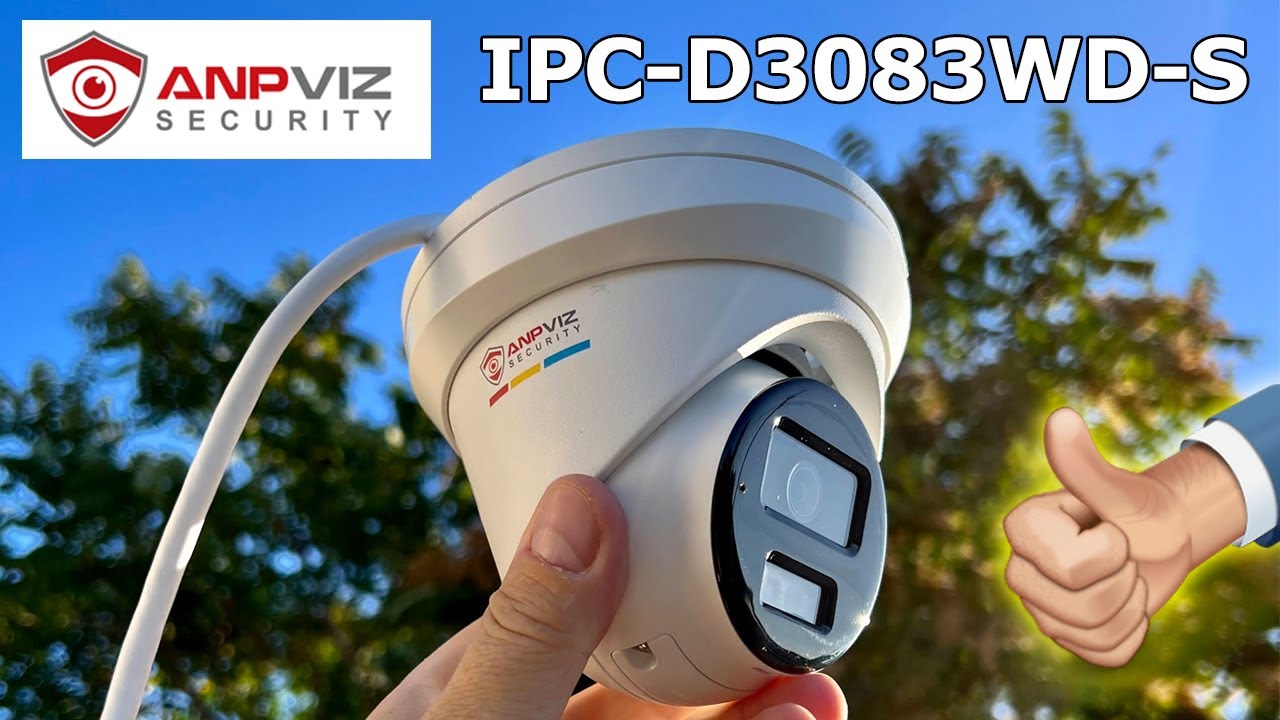 Anpviz IPC-D3083WD-S ЛУЧШИЙ HIKVISION определяет людей и автомобили!!!