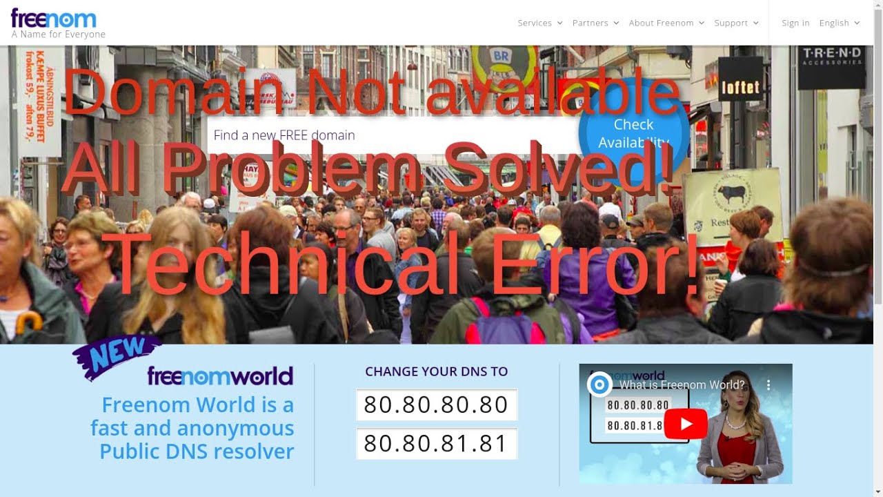 Freenom || Problem solved || Get free Domain || Freenom error