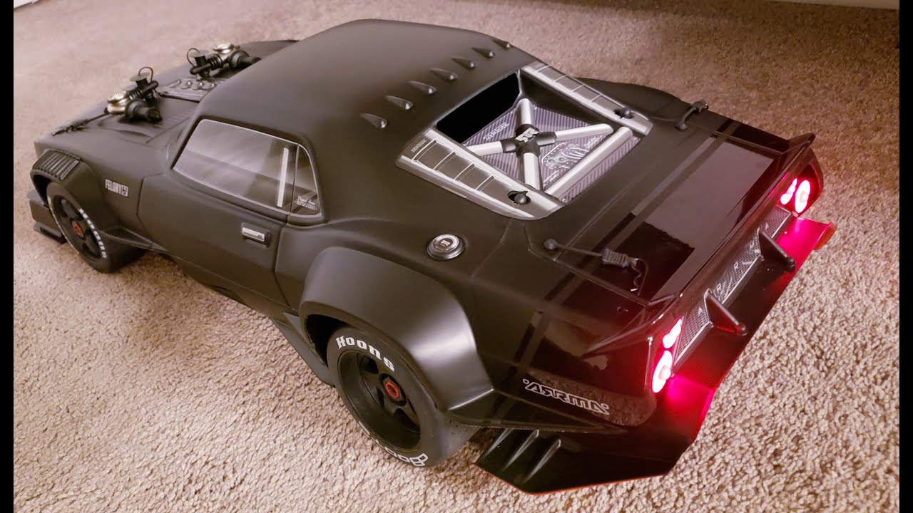 Arrma Felony 6s RED LED tail lights  simple installation