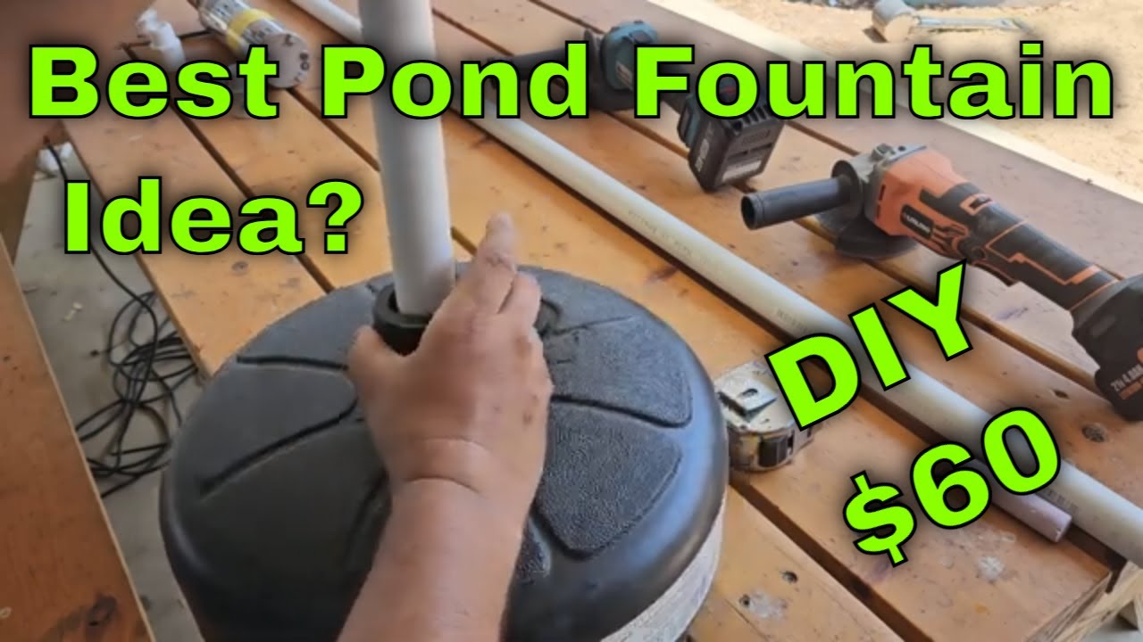 How to build an awesome and cheap fish pond fountain aerator. DIY #ponds