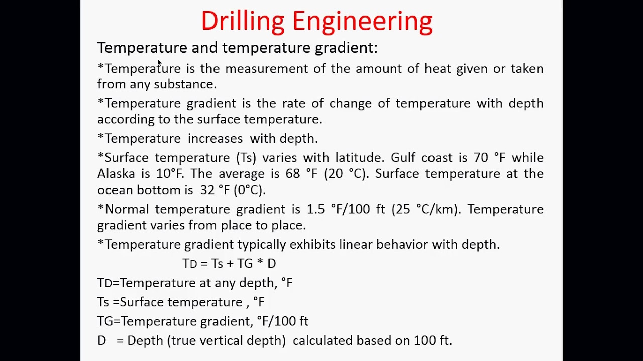 Fundamental of Petroleum Engineering- Drilling Calculations-M