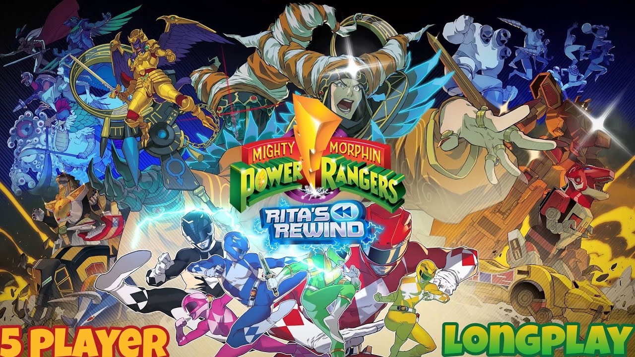 Mighty Morphin Power Rangers: Rita's Rewind - (Longplay) - 5 Player - 4k 60 FPS - No Commentary