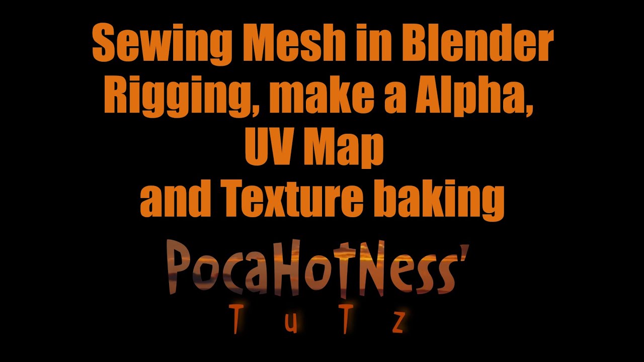 Sewing Cloth in Blender for Second Life- A Basic T-shirt