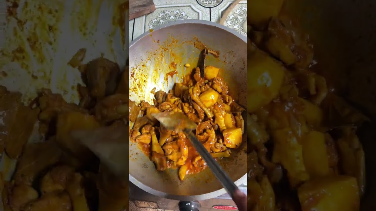 শশুর বাড়িতে এসে দেশি মুরগীর ঝোল আর পিঠা দিয়ে ইফতার করলাম❤️