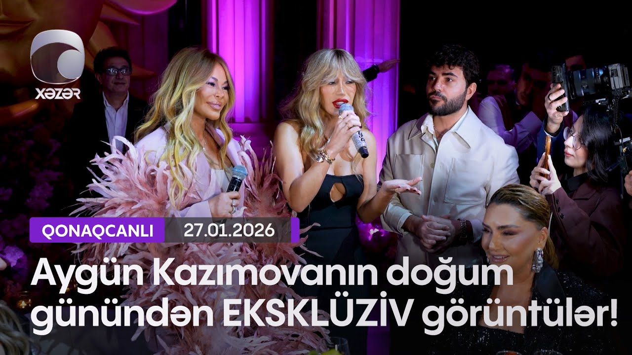 Aygün Kazımovanın doğum günündən EKSKLÜZİV görüntülər!