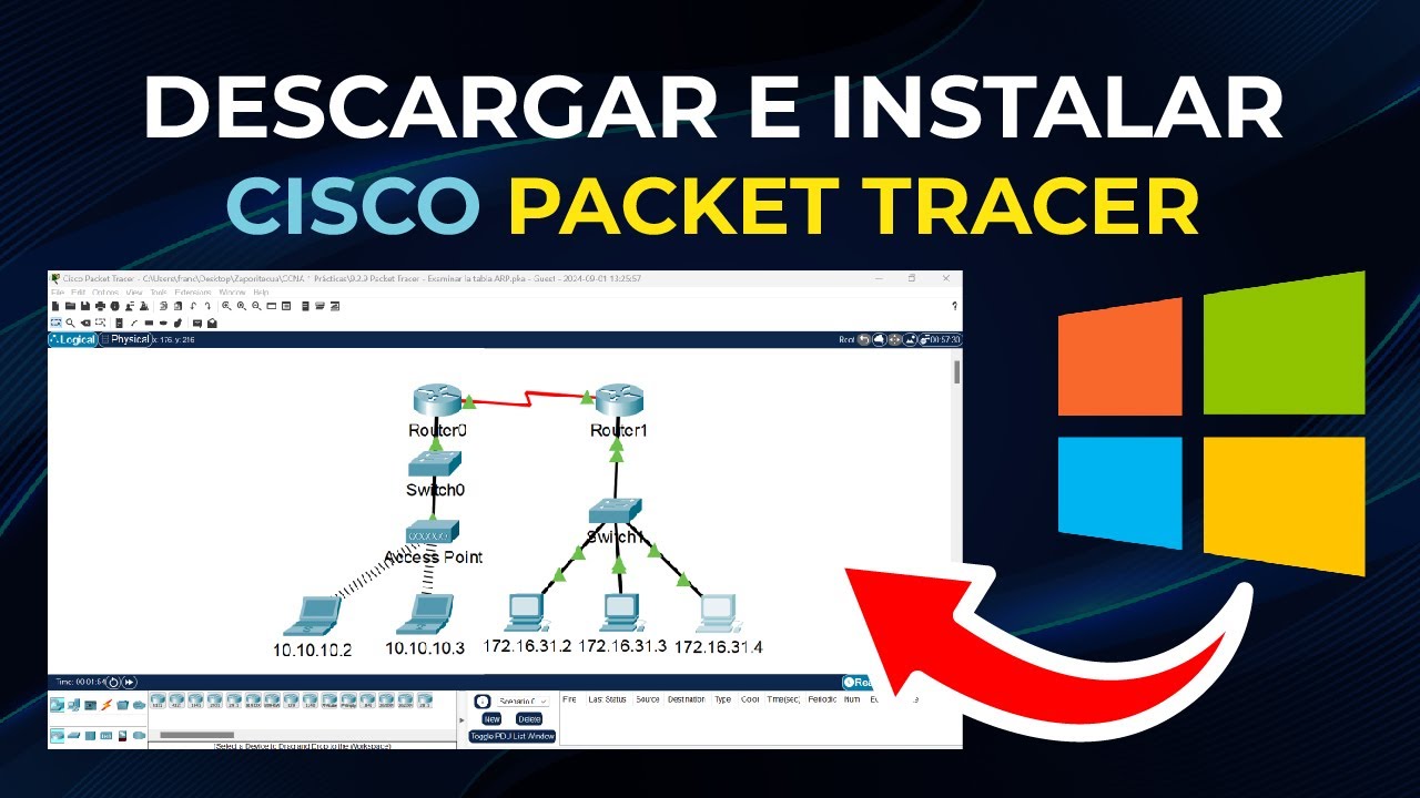 CÓMO DESCARGAR E INSTALAR CISCO PACKET TRACER 🔍📨 (2026)