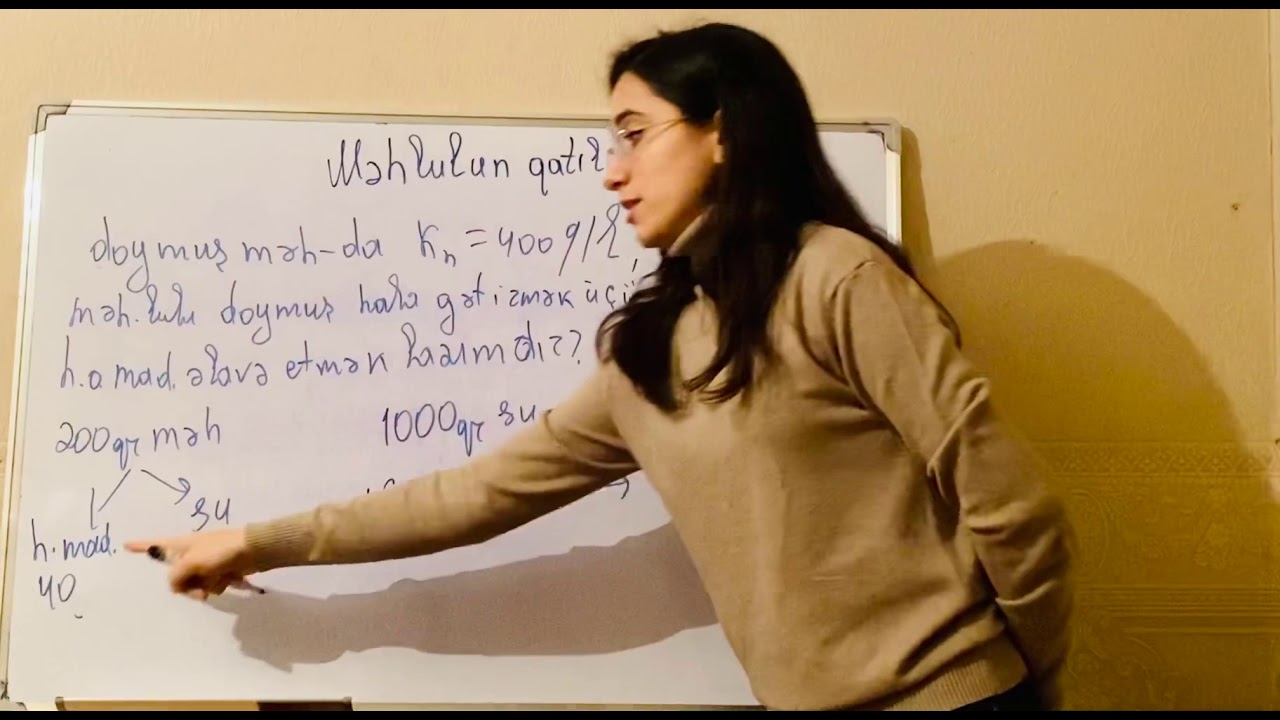 Həll olan maddənin k&uuml;tlə payı (faizli qatılığı)