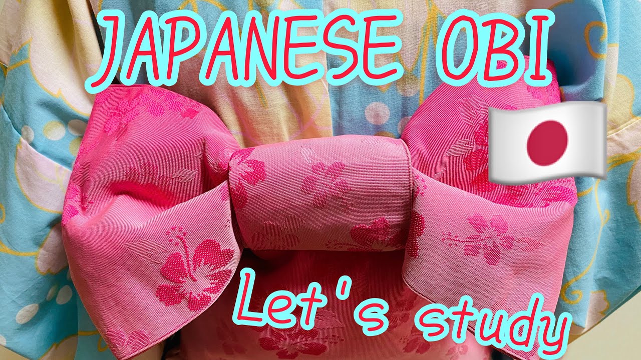 How to tie Obi in English kawaii kimono