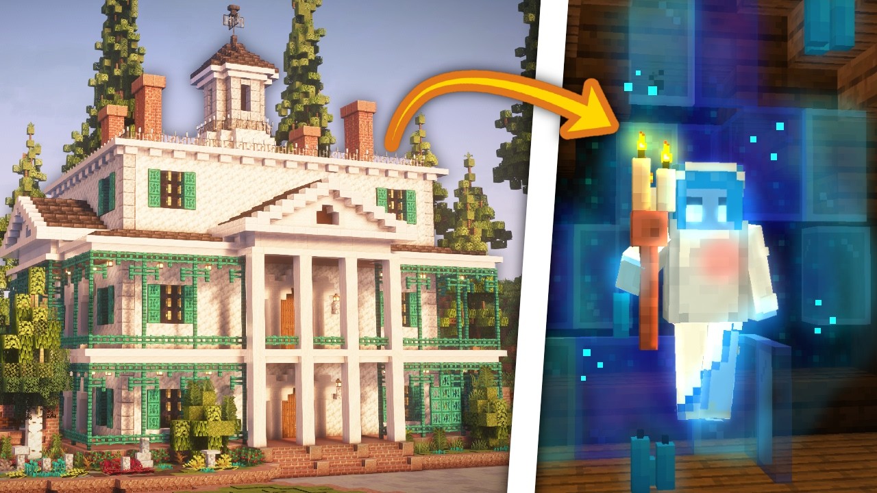 I Built a WORKING Haunted Mansion in Minecraft