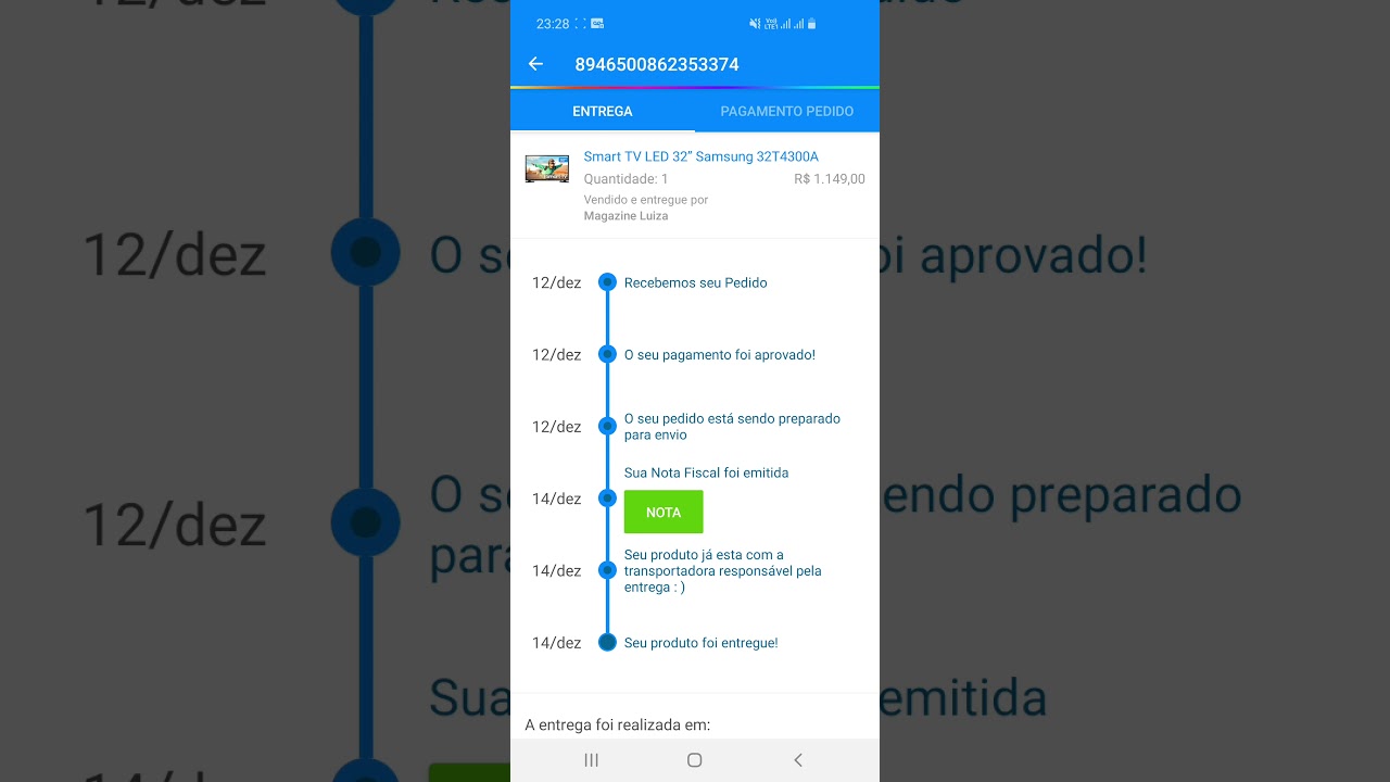 Magazine Luiza me surpreendeu 😱😅